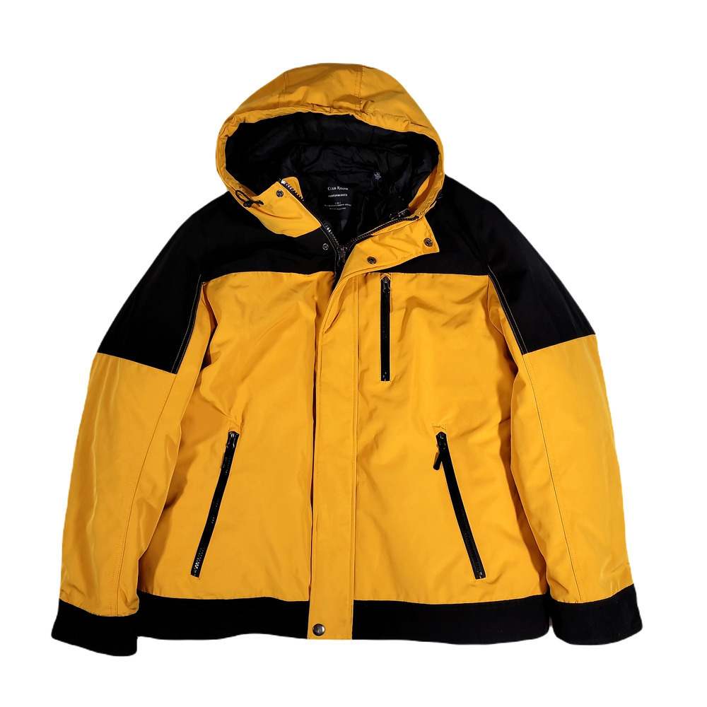 Club Room Performance 3-in-1 Systems Jacket Mens XL Yellow Black All Weather NEW